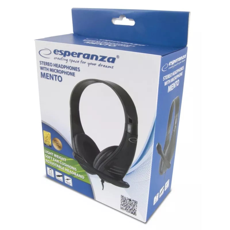 Esperanza EH209K hoofdtelefoon/headset hoofdband zwart
