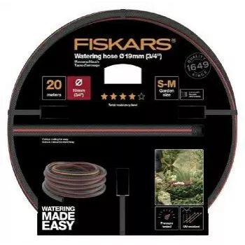Tuinspuit Fiskars Q4 3/4 inch 20 m, duurzaam 19 mm binnendiameter
