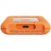 Externe SSD LaCie STND4000400 4 TB USB4 Gen 3x2 Thunderbolt USB Type-C, oranje/rvs