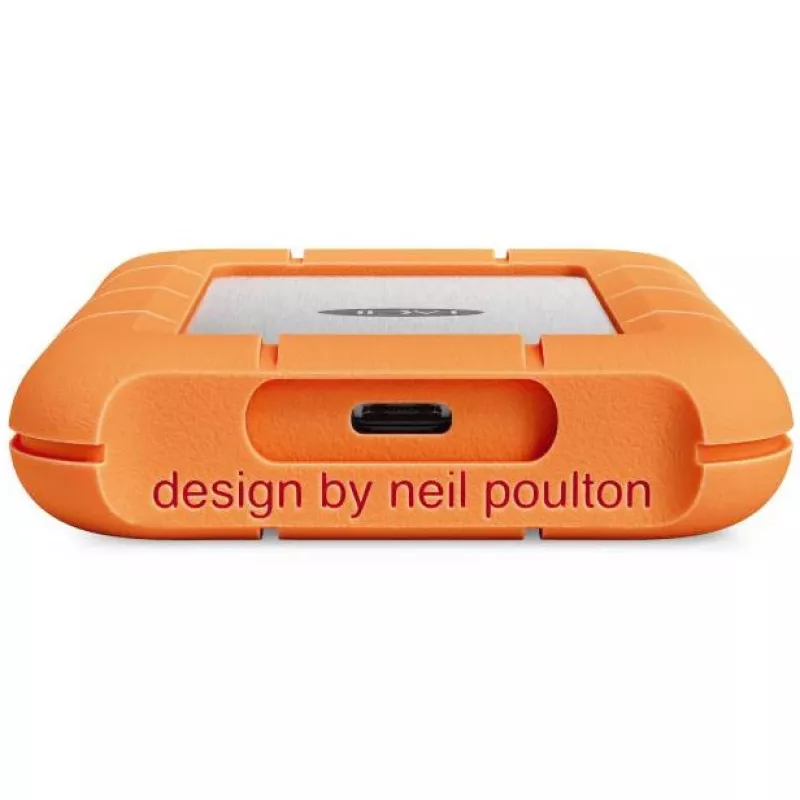 Externe SSD LaCie STND4000400 4 TB USB4 Gen 3x2 Thunderbolt USB Type-C, oranje/rvs