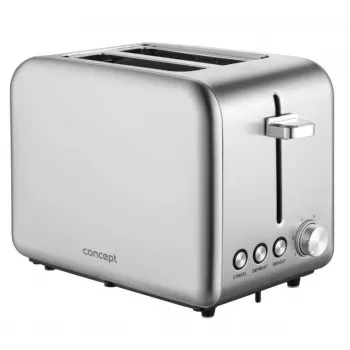 Toaster Concept Solution TE2050 – 2 sneetjes, 950 W, roestvrij staal, 280×160 mm