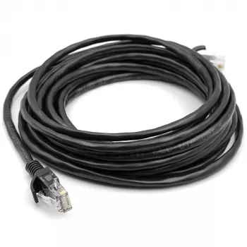 Cat5E UTP-kabel, 5 m, zwart