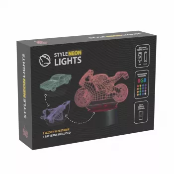 LED-decorlamp voor voertuigen MANTA SNL121RGB RGB 3D-licht voor auto's en motorfietsen