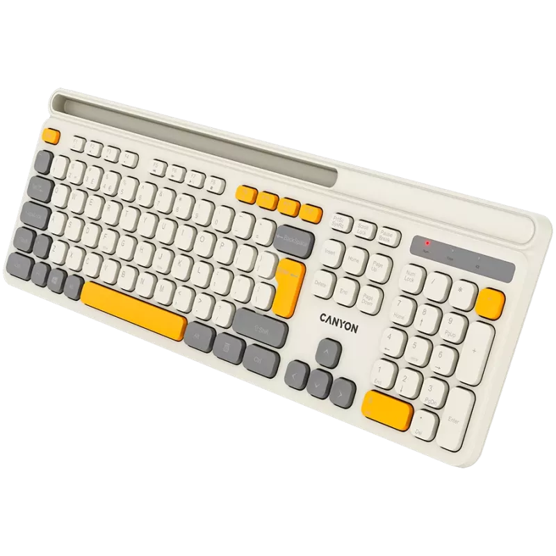CANYON toetsenbord HKB-W03 EN AAA draadloos beige