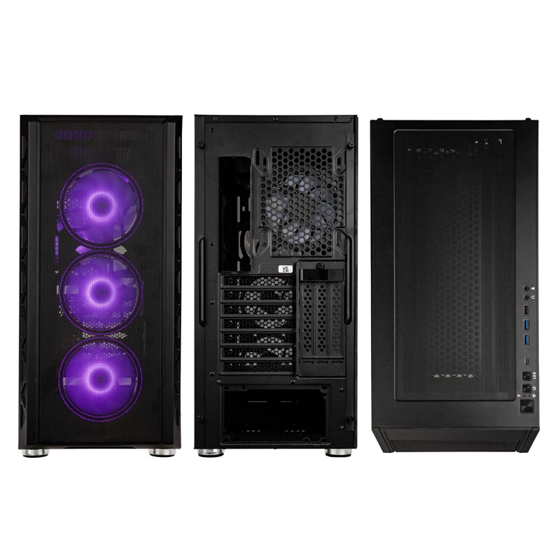 PC-behuizing Kolink Citadel Mesh ATX ARGB midi-tower – zwart, ATX-miditower-formfactor