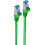 Netwerkkabel, patchkabel Cat 6A S/FTP PIMF groen 1m