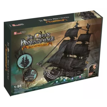 PUZZEL 3D grote set piratenschepen Queen Revenge