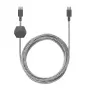 Native Union Anchor USB-C-naar-USB-C-kabel, 240 W, 3 m, Zebra