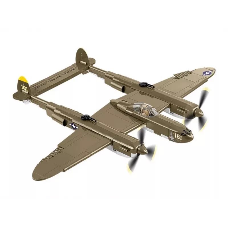 Cobi bouwstenen Lockheed P-38H Lightning set 5763 — schaalmodel bouwpakket, verzamelbaar vliegtuigmodel