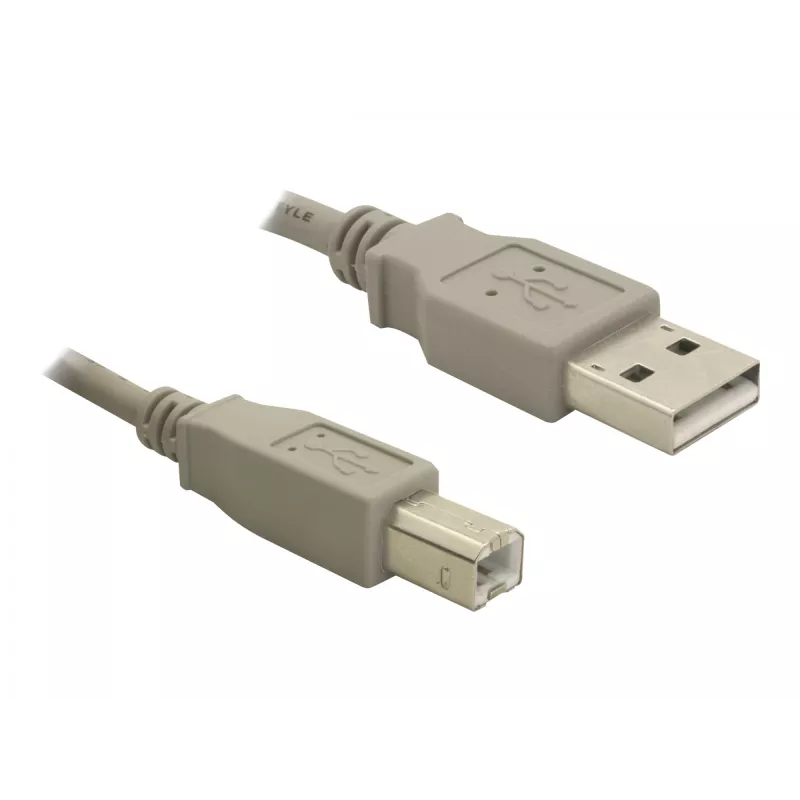 USB-kabel DeLOCK 82216 USB 2.0 3 m USB A USB B grijs