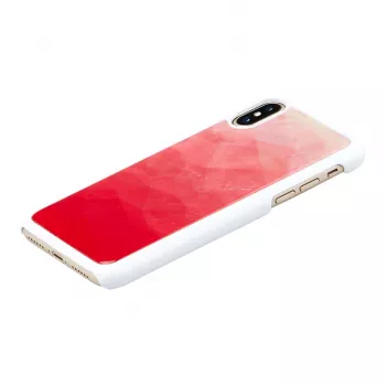 Smartphonehoesje iKins voor iPhone XS / iPhone X — Pink Lake White beschermhoesje