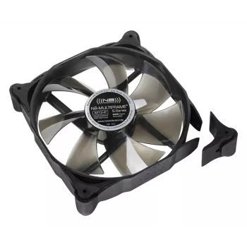NoiseBlocker Multiframe M12-P 120 mm computerbehuizingsventilator, 2000 tpm, 133 m³/h, 4,5 V, zwart