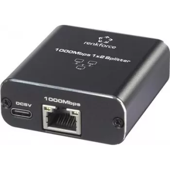 Renkforce RF-GES-200 netwerkswitch RJ45 2-poorts USB-voeding (RF-6739678)