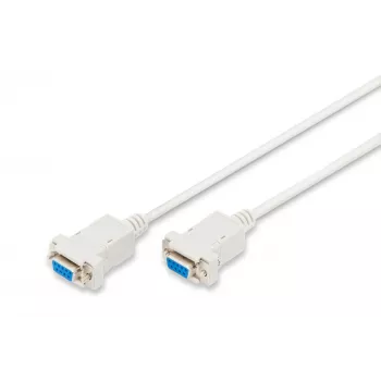 Assmann zero-modem-verbindingskabel. D-Sub9 F/F. 1,8 m. klikbehuizing. beige (AK-610100-018-E)