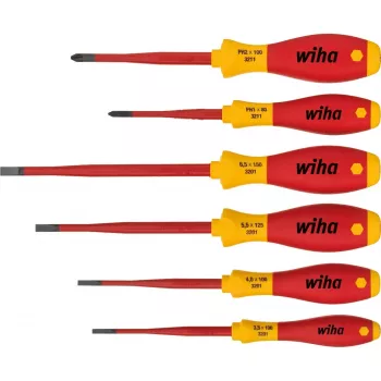 Wiha schroevendraaierset SoftFinish electric schlankFix, 6-delig