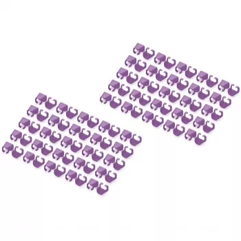 Kleurcoderingsclip Digitus Color Clips voor patchkabels A-CC-VI PVC violet