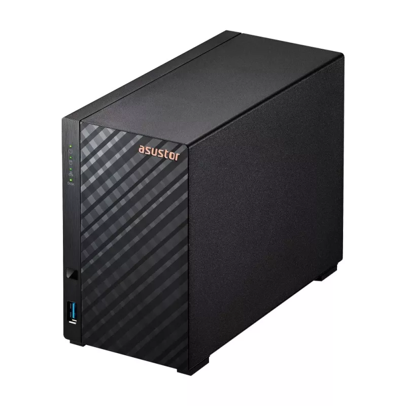 Asustor AS1102TL NAS/opslagserver mini tower Realtek RTD1619B 1 GB DDR4 0 TB ADM zwart