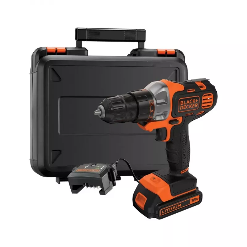 Black & Decker MT218K-QW oscillerende multitool zwart, oranje 8500 OPM