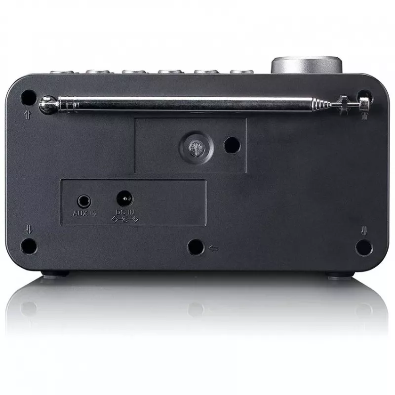 Lenco CR-625BK DAB+/FM-wekkerradio met Bluetooth en draadloos opladen, zwart