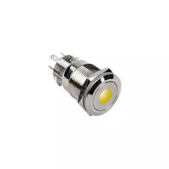 DimasTech vandalismebestendige drukknop 19 mm Silverline Dot RGB PD210