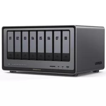 UGREEN NASync DXP8800 Plus 8-bay NAS 0/8 SATA + 0/2 M.2 SSD, 2x 10GbE, 8GB RAM