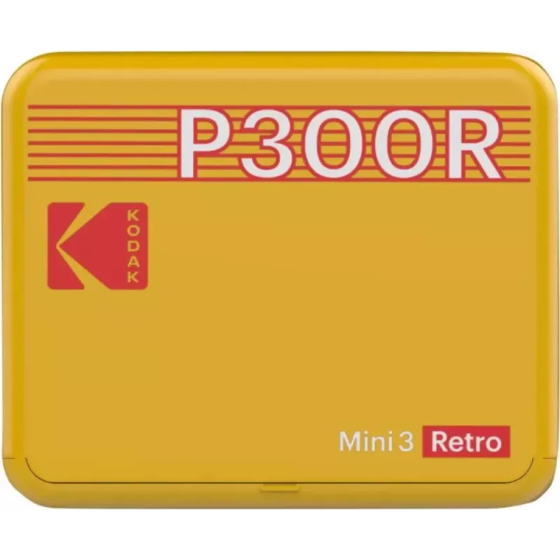 Kodak Mini 3 Square Retro Pass Fotoafdruktechnologie Printer Geel