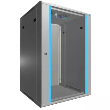 Wandmontage-kast Extralink rackmount-behuizing 18U 600x600 grijs sleutelslot