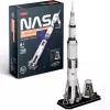 3D-puzzel cubicfun Apollo Saturn raketmodel — schaalmodel montage-leerbouwpakket