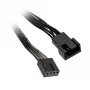Kolink 4-pins PWM-verlengkabel, 30 cm, zwart