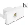 DELOCK RJ12-modulebus 6P6C UTP wit 90898