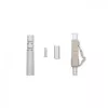 Qoltec 54450 glasvezelconnector LC multimode beige zilver
