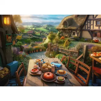 Schmidt Spiele puzzel 'Ontbijt met uitzicht' 1000 stukjes, 693 mm breed