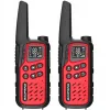 Draagbare walkietalkie Baofeng BF-T25E — 16 kanalen, 0,5 W, Li-Ion 1400 mAh, set van 2 (rood)