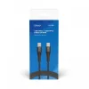 USB-C-naar-USB-C-kabel SAVIO CL-159 1 m, USB 2.0 (480 Mbit/s), zwart, 2,1 A