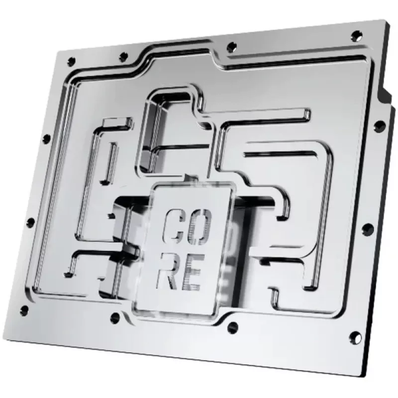 Alphacool Core RX 9070 XT Aorus Elite GPU-waterblok met backplate, transparant/chroom (14780)