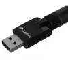 Lanberg NC-0150-WE Mini USB-wifi-adapter N150, 150 Mbit/s, 1 externe antenne, zwart
