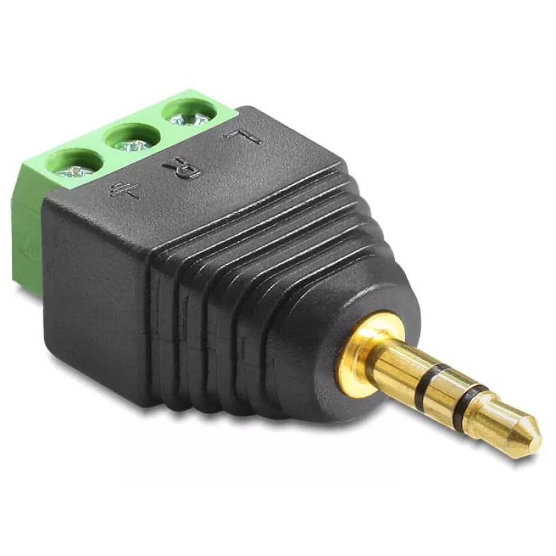 Adapter DeLOCK 65419 3,5 mm 3p zwart groen zilver