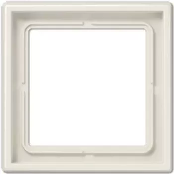 Wandschakelaarafdekking JUNG LS 981 W ivoor — schroefloze duroplast afdekking, 81×81 mm