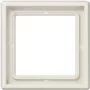 Wandschakelaarafdekking JUNG LS 981 W ivoor — schroefloze duroplast afdekking, 81×81 mm