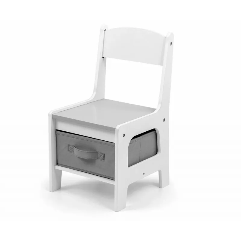 Kindermeubelset Milly Mally Sven White – model 5488, witte uitvoering