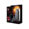 Bedrade gaming-headset GEMBIRD GHS-05-B, over-ear, 20–20000 Hz, 2 m kabel, 250 g, zwart/blauw