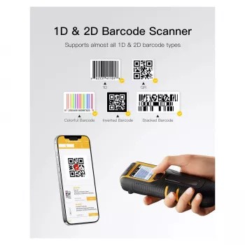 inateck barcodescanner 47 zwart [BCST-47_Schwarz]