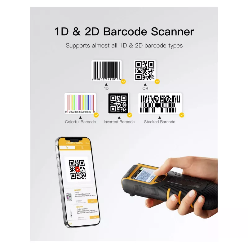 inateck barcodescanner 47 zwart [BCST-47_Schwarz]
