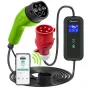 Qoltec Mobiele EV-autolader Verstelbaar 2in1 Type2 | 7kW | 230V | CEE 3 PIN | Wi-Fi | LCD | Draagbaar | Wallbox | 5m