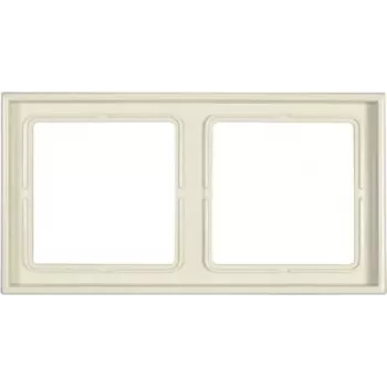 JUNG LS 982 W afdekraam 2-voudig ivoor schroefloos duroplast 81x152 mm