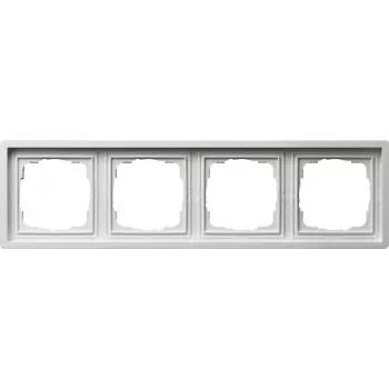 GIRA 4-voudig frame opbouwschakelaar wit 0214112 (0214112)