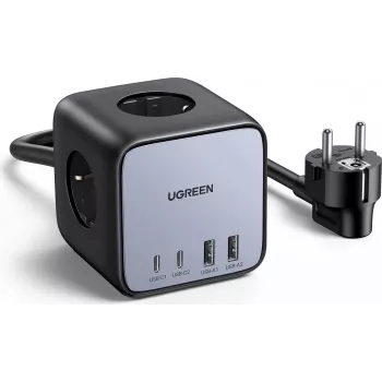Ugreen DigiNest Pro 1 AC-stopcontact Type-C 1,8 m 4 3680 W zwart