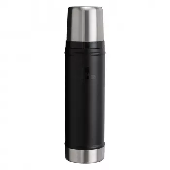 Thermosfles STANLEY The Legendary Classic 0,6 l, zwart, vacuümgeïsoleerde fles