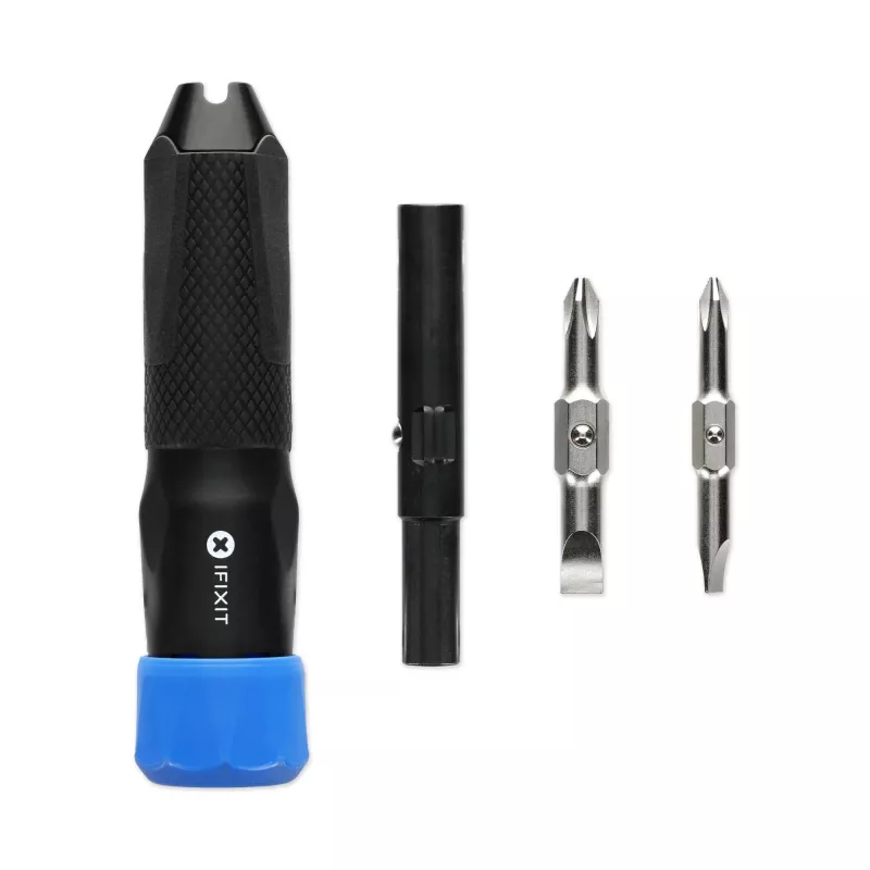 iFixit Narwhal 6-in-1 schroevendraaier met vergrendelbare draaikap, zwart