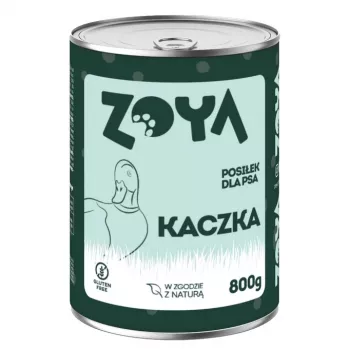 ZOYADuck natvoer 800 g blik - volledige maaltijd voor volwassen honden, 75% vocht, 10,5% eiwit, 7,5% vet